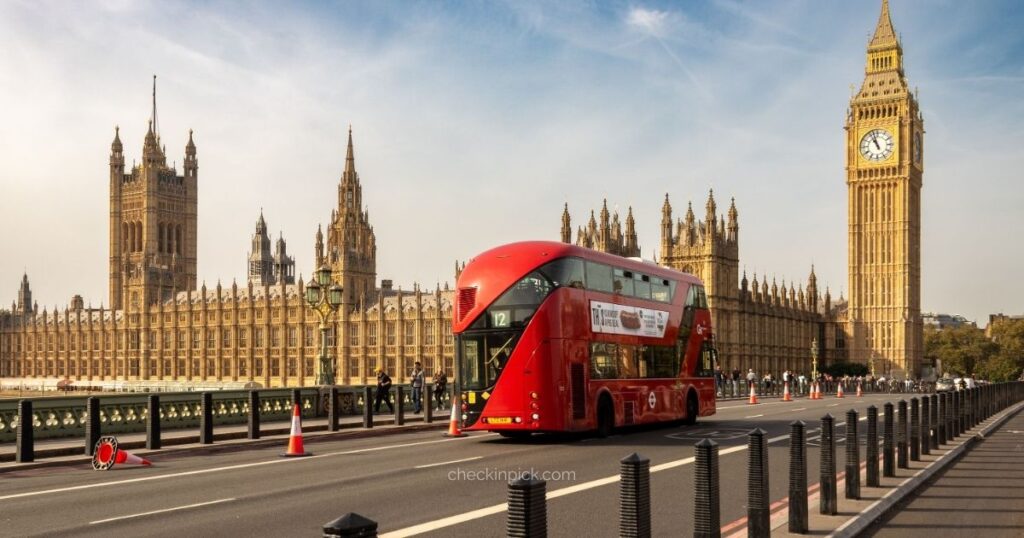 How to Use Buses in London – iconic red double-decker bus in central London
