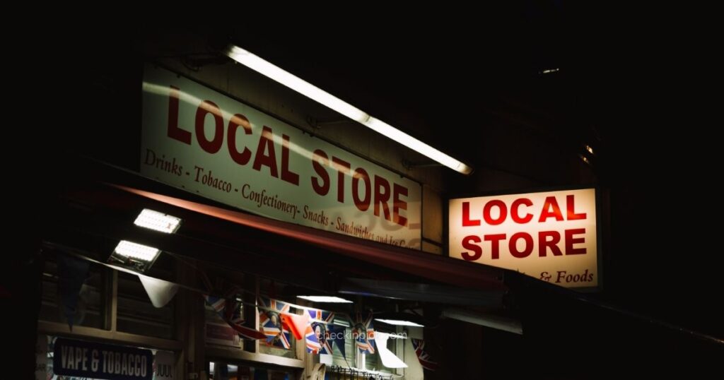a local convenience store in london