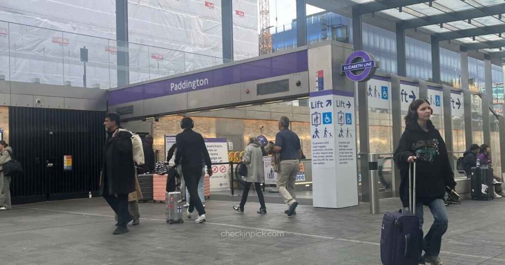 Elizabeth line train, a cheaper option for traveling from Heathrow to Paddington