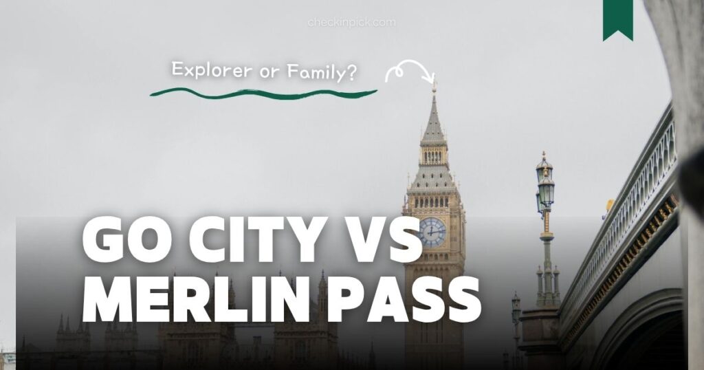 A comparison graphic for Go City Explorer Pass vs London Pass
