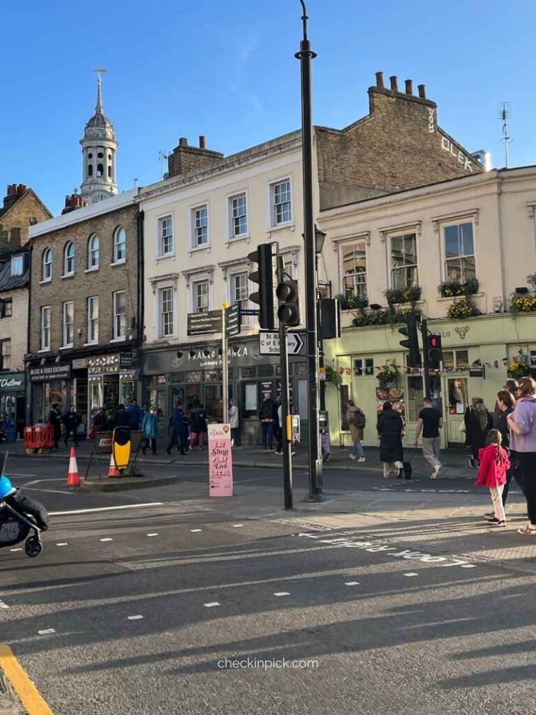 Greenwich Town Center, a scenic area hosting one of the best markets in London for tourists