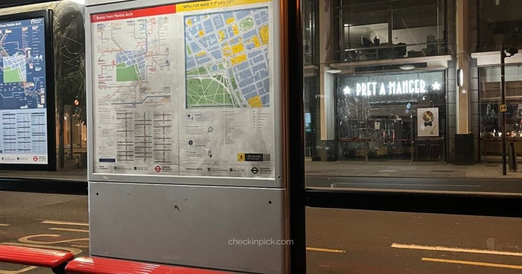 London travel zones explained showing bus stop travel zone map for tourist route planning