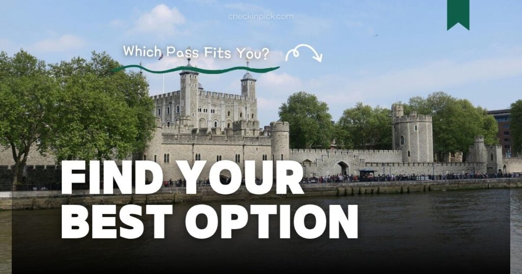A summary graphic helping tourists find your best option among London sightseeing passes