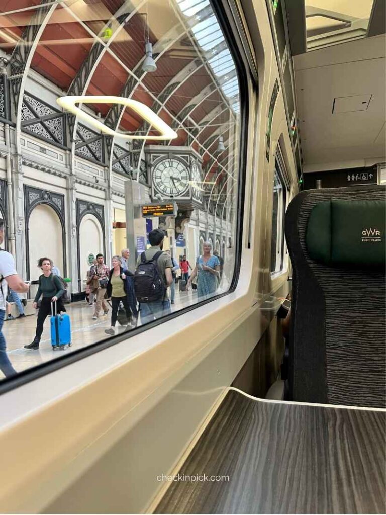 Paddington station platform, arrival point for trains from Heathrow Airport