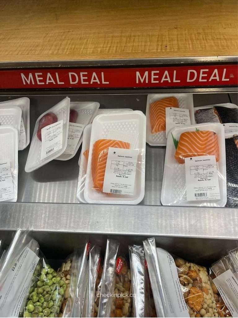Waitrose meal deal selection in a London supermarket