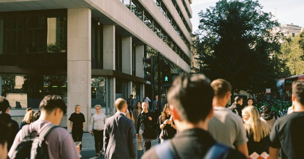 people are walking in london
