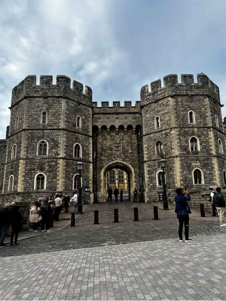 Exterior view of Windsor Castle in Windsor, England